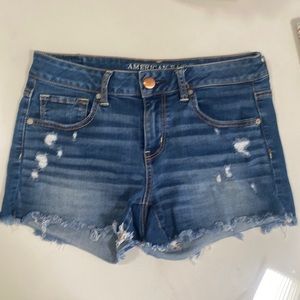 American Eagle Midi Denim Shorts